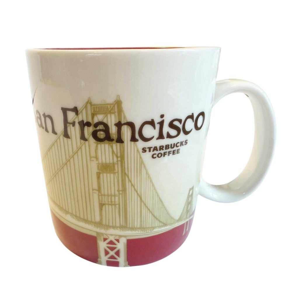 Starbucks Coffee 2012 San Francisco Collectors Series GoldenGate Bridge 16oz Mug